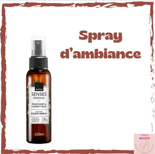 Gamme Avon Senses Romarin & Graines de Carotte – Lotion Mains, Savon Liquide & Spray Ambiance