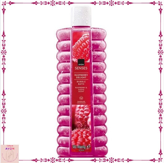 Raspberry Delight – Bain Moussant Parfumé Avon Framboise & Cassis - 500 ml