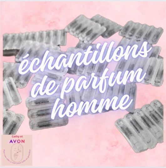 Lot B de 5 échantillons 0.6ml de parfum pour homme