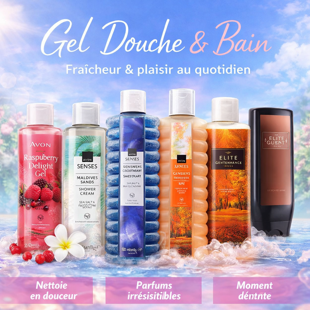 🚿 Gels douche & bain