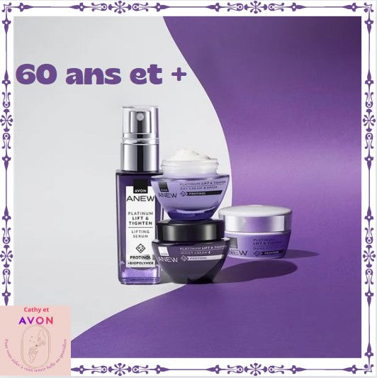 Gamme Avon Anew Platinum 60ans et +