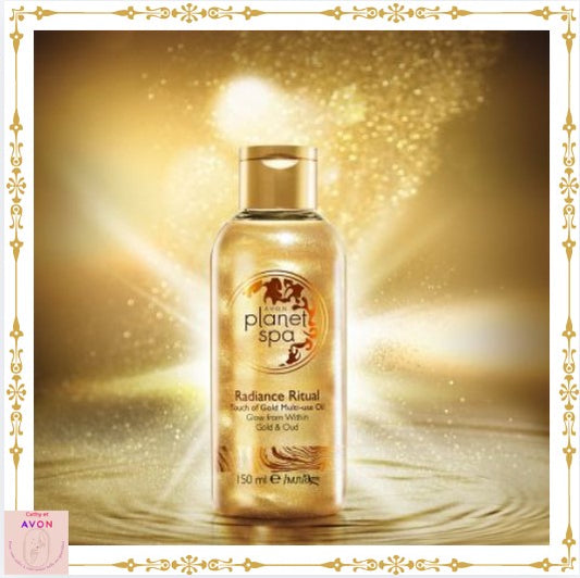 Planet Spa Radiance – Huile 3-en-1 Corps, Cheveux & Bain à l’Or Avon (150 ml)