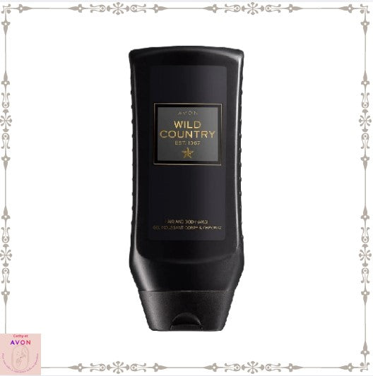 Wild Country – Gel Douche Cheveux & Corps Homme Avon – 250 ml
