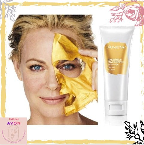 Masque Peel-off Avon Anew Radiance Maximising Gold