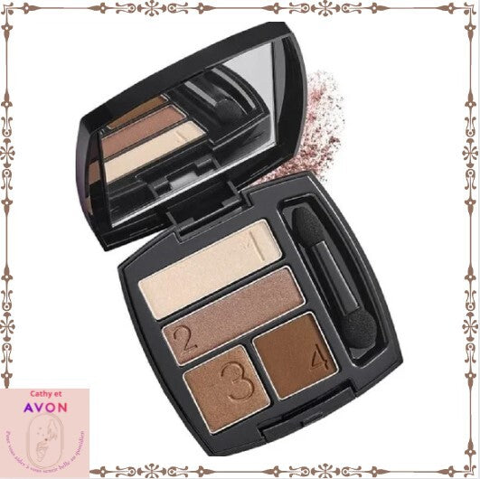 Quatuor de fards à paupières Avon Perfect Wear- Mocha Latte