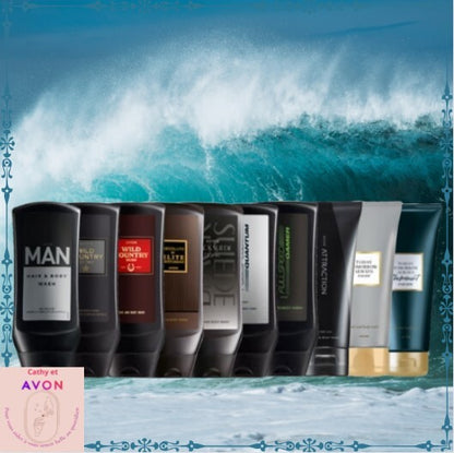 Shampooing et Gel Douche parfumé pour Homme